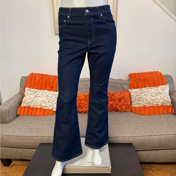 ❣️🆕Levi’s 726 Flare High Rise Dark Wash Jeans❣️ - Picture 3 of 12